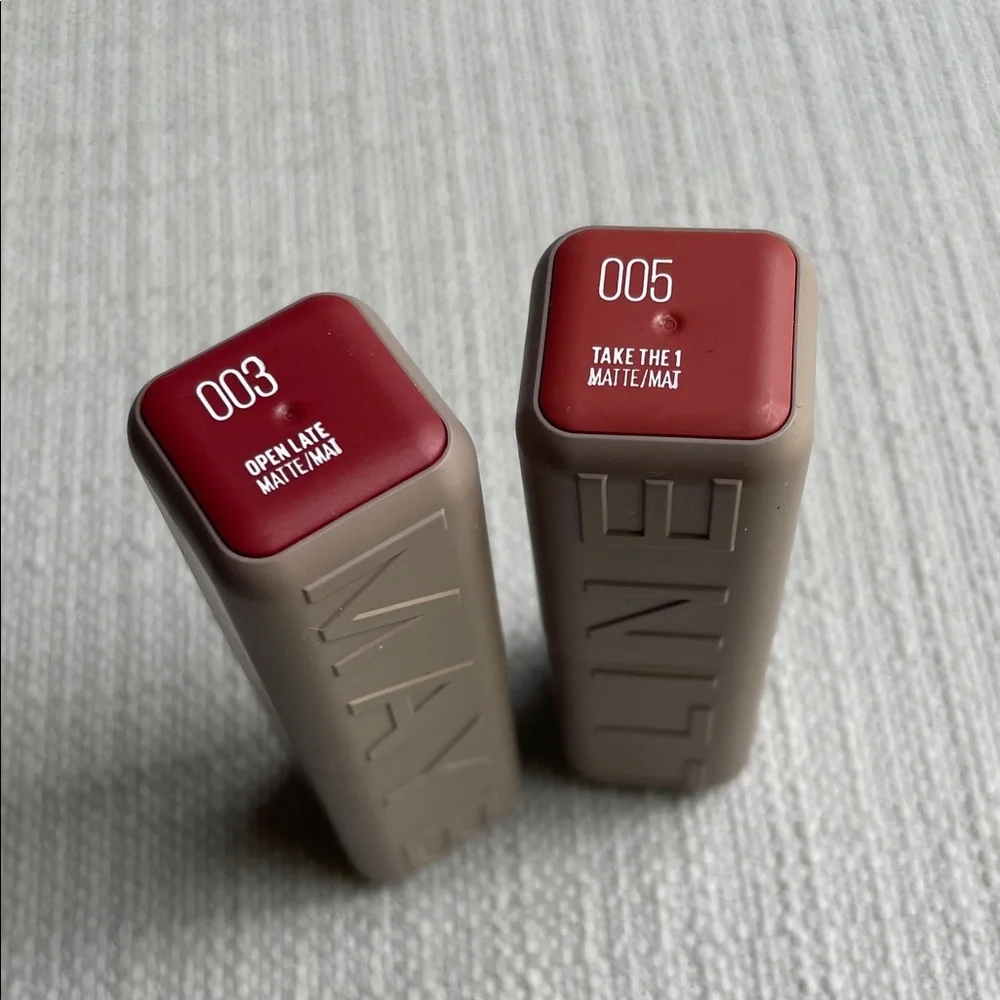 Maybelline MATTE Lipstick Duo (003 Open Late & 005 Take The 1)
